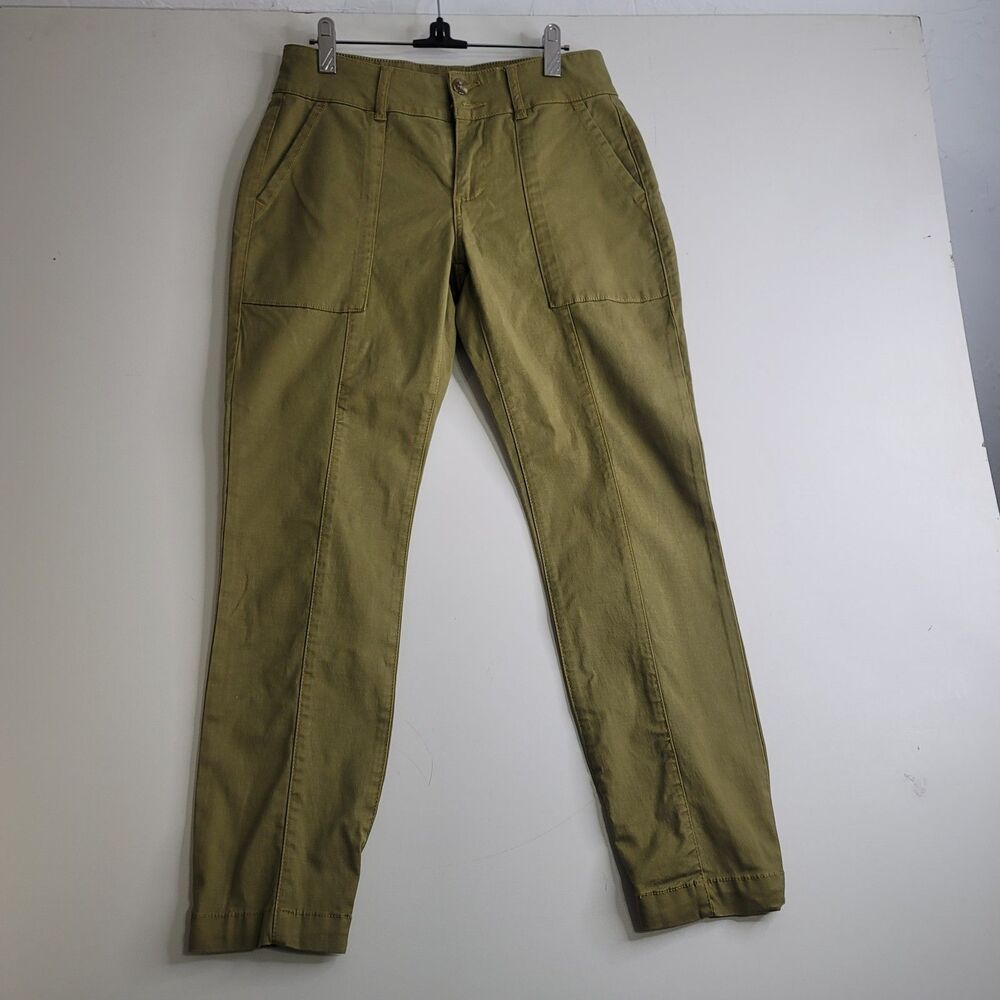 Cabi Trooper Pant 6479 NWT Sz 4 Moss Green Lyocell Utility Ankle Jogger Stretch